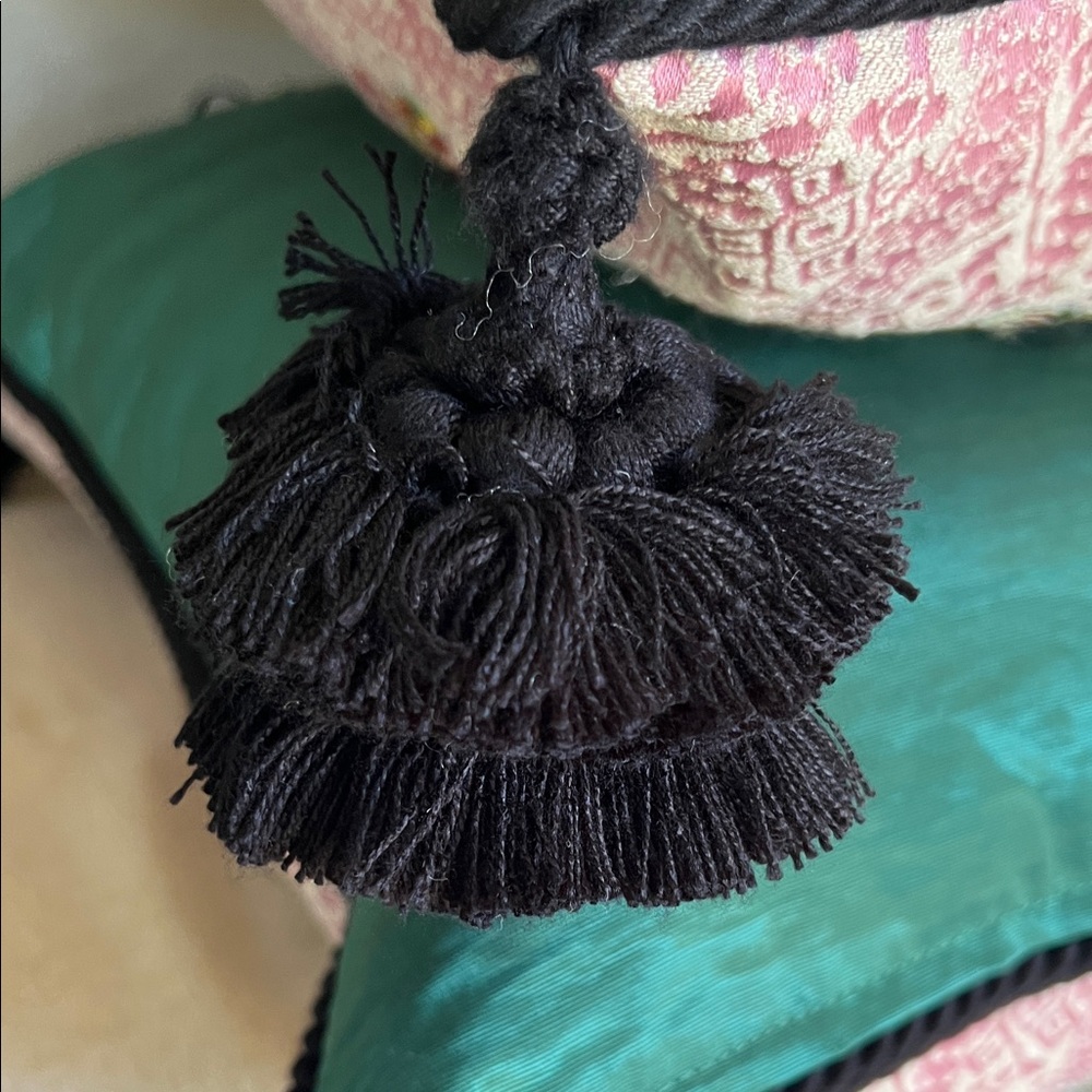 Gucci Pink Accent Pillow with Heart and Floral Design - Picture 8 of 11